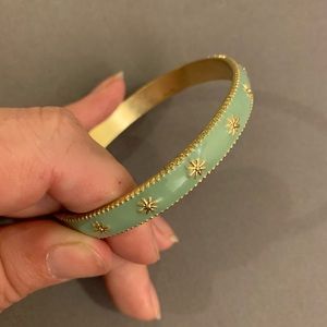 Lia Sophia matte gold and enamel bangle